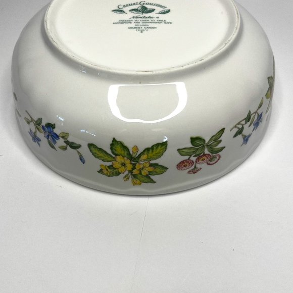 Noritake Casual Gourmet Garden Round 9.75" Serving Bowl 7940/4 - Picture 7 of 7